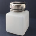 Desktop Pump Bottle - for acetone, cleanser or monomer. Stainless steel top and fittings