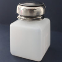 Desktop Pump Bottle - for acetone, cleanser or monomer. Stainless steel top and fittings