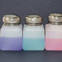 Desktop Pump Bottle - for acetone, cleanser or monomer. Stainless steel top and fittings - Image 2