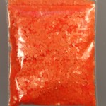 Addictive Bagged Glitters - Fluro Orange Hex Glitter 5g