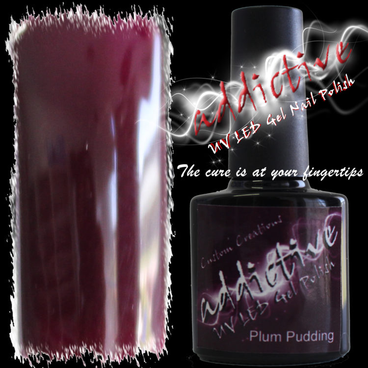 Addictive UV LED Gel Nail Polish - Plum Pudding