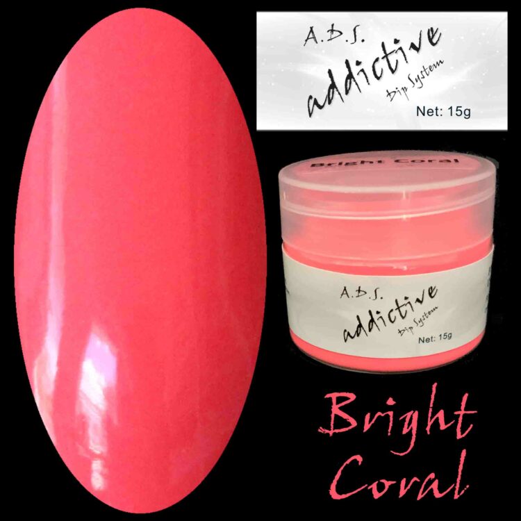 Addictive Dip System Dipping Powder 20ml/15g - Bright Coral