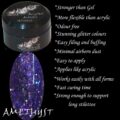 Addictive AcryGel Artistic Glitters - Amethyst 15g pot