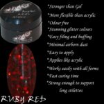 Addictive AcryGel Artistic Glitters - Ruby Red
