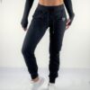 jogger black front