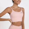 petite crop pink front